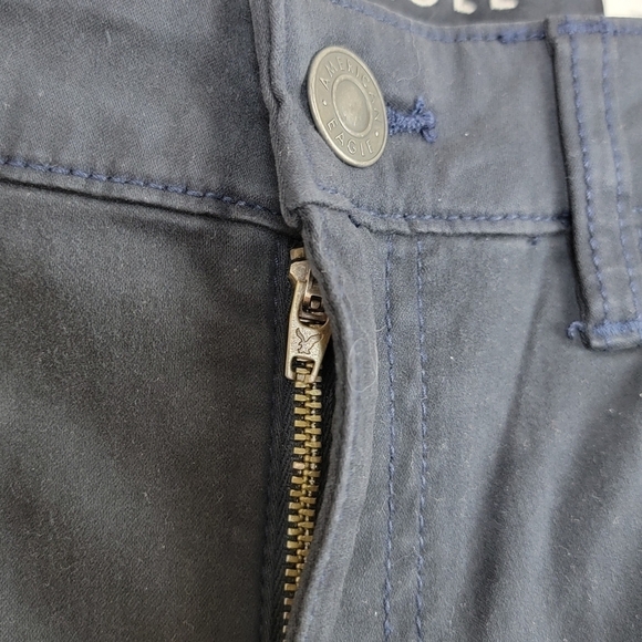 American Eagle Black Next Level Stretch High Rise Jeggings Sz 10/30 NEW - Picture 4 of 16
